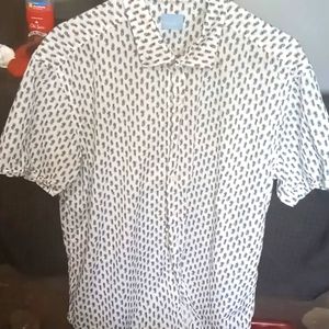 Culturata pineapple button down T shirt